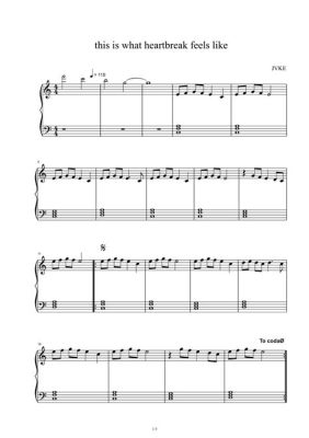 this is what heartbreak feels like piano sheet music And let's explore how the sensation of heartbreak can be expressed through the melodies of a piano.